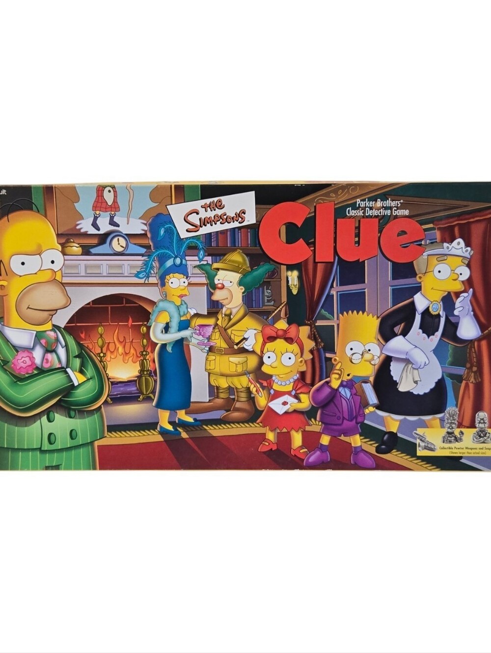 Clue The Simpsons w/Pewter Tokens Vintage 2000 **COMPLETE**